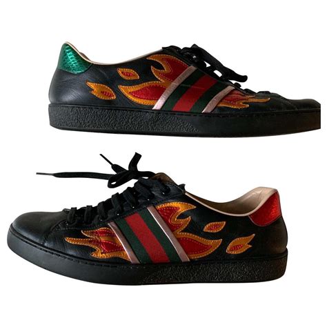 gucci flame shoes replica|genuine gucci shoes.